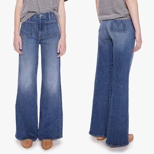 MOTHER Patch Pocket Wide Leg Jeans Size 28
